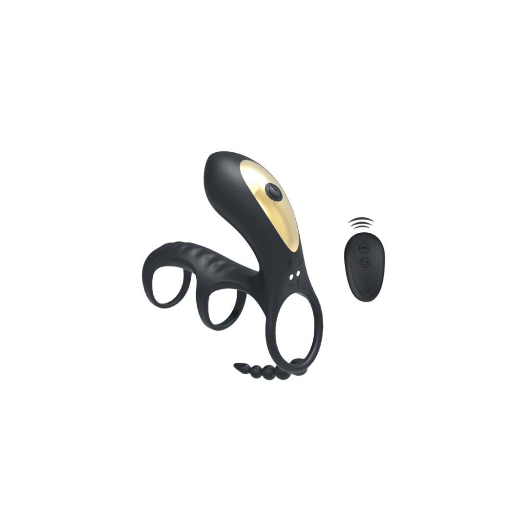 三環鎖精延時訓練10頻吸啜震動男女共震器