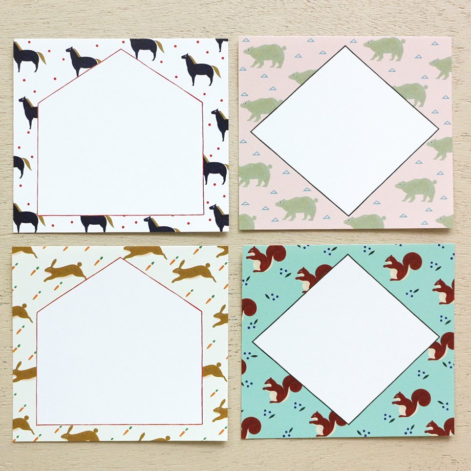 安原ちひろ 動物 120枚便條本 memo｜日本表現社