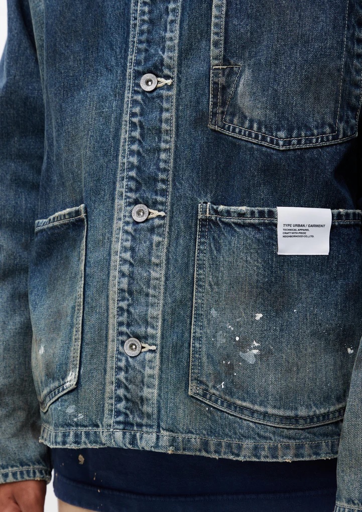 NEIGHBORHOOD FW23 WASHED SHORT COVERALL JACKET