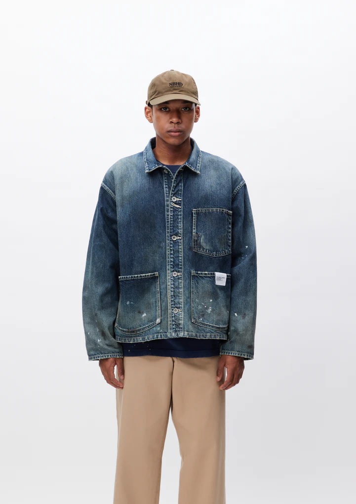 NEIGHBORHOOD WASHED COVERALL JACKET