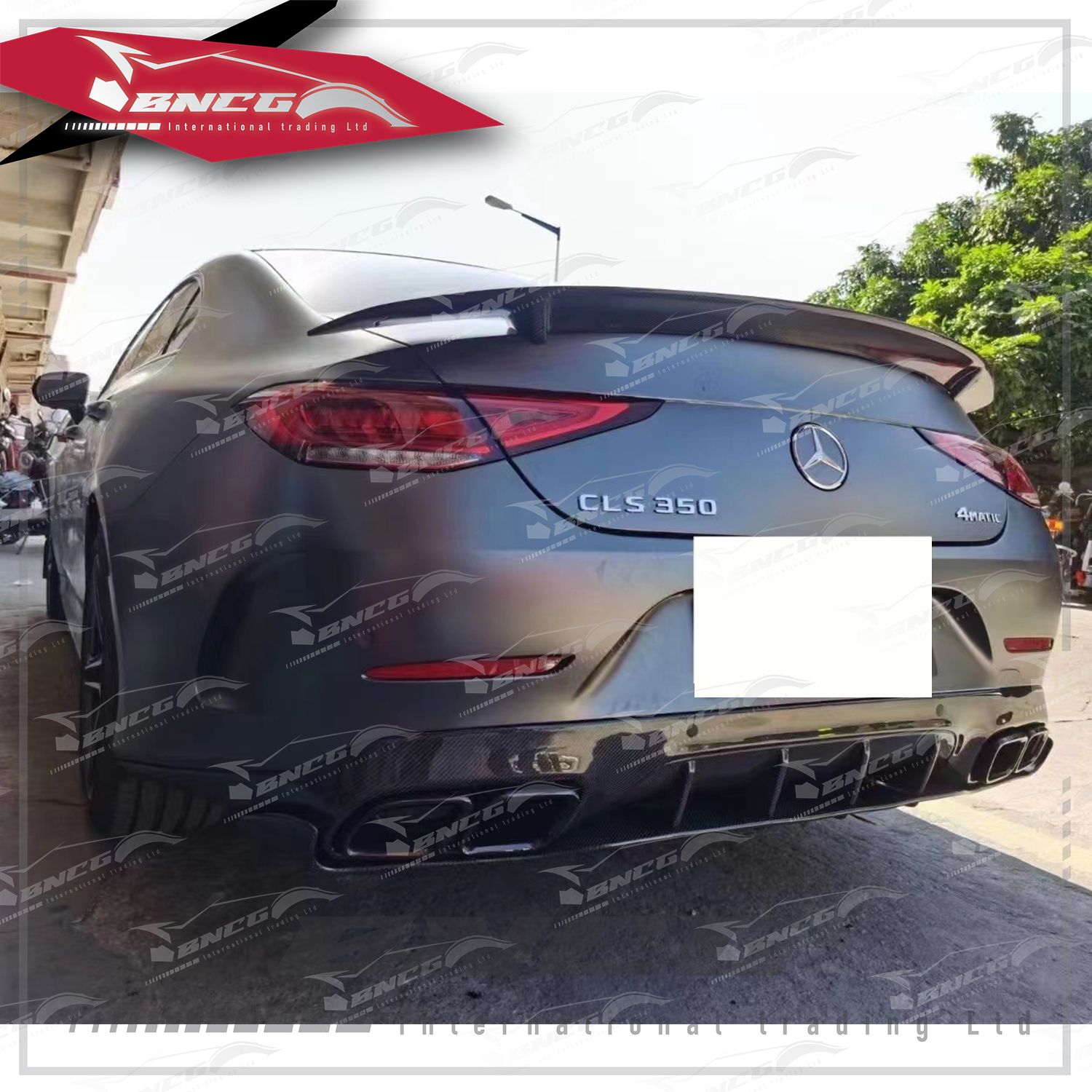 賓士 Benz CLS Class C257 19+年式 改裝 卡夢 碳纖維 外觀件 空力套件 63款 後下巴 後導流