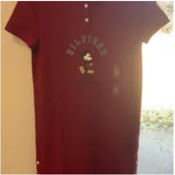 [S] TOMMY HILFIGER DISNEYXTOMMY POLO DRESS,RED, 76J4140-610 (STH405)