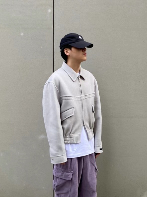 🇰🇷韓國 Hand made 手工 麻感 短版 夾克 外套