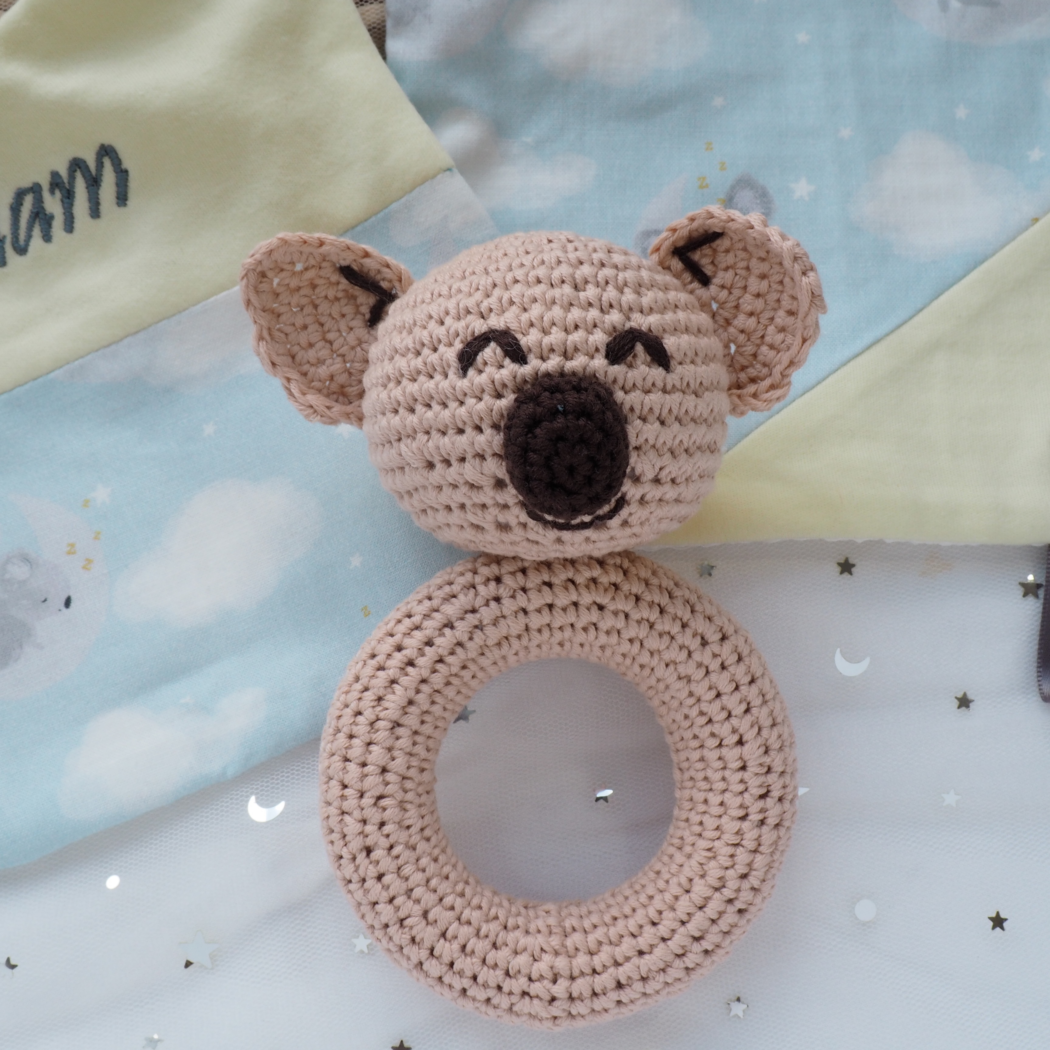 無尾熊手搖鈴玩具