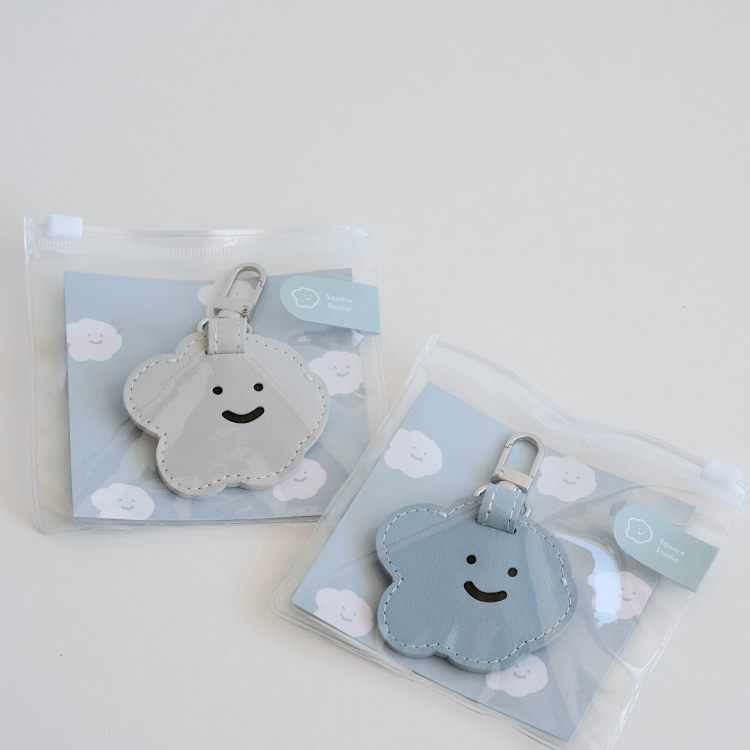 Xiba クロムなめしレザー マグネット キーホルダー AirTags