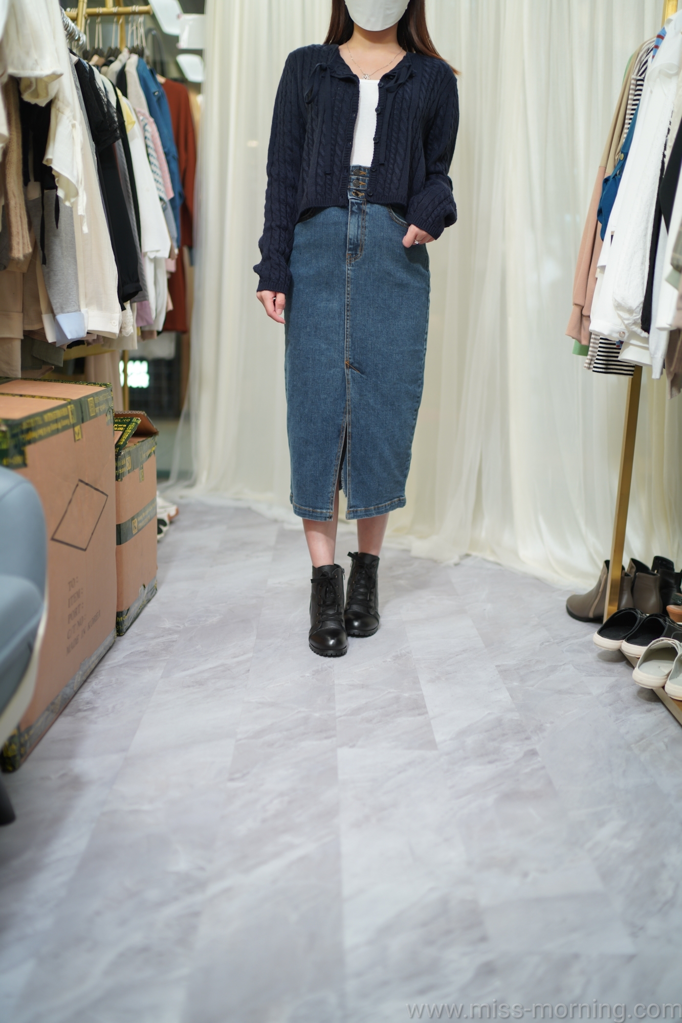 日系感🫧外套/上衣2穿款️(13431)&顯瘦彈彈牛仔裙(33633)