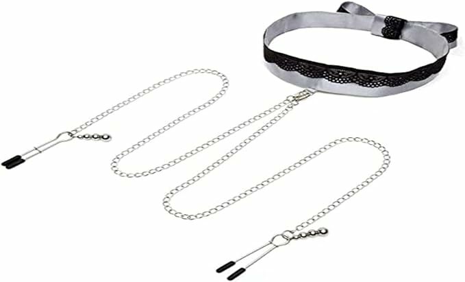 Fifty Shades of Grey 緞面和蕾絲衣領連乳頭夾