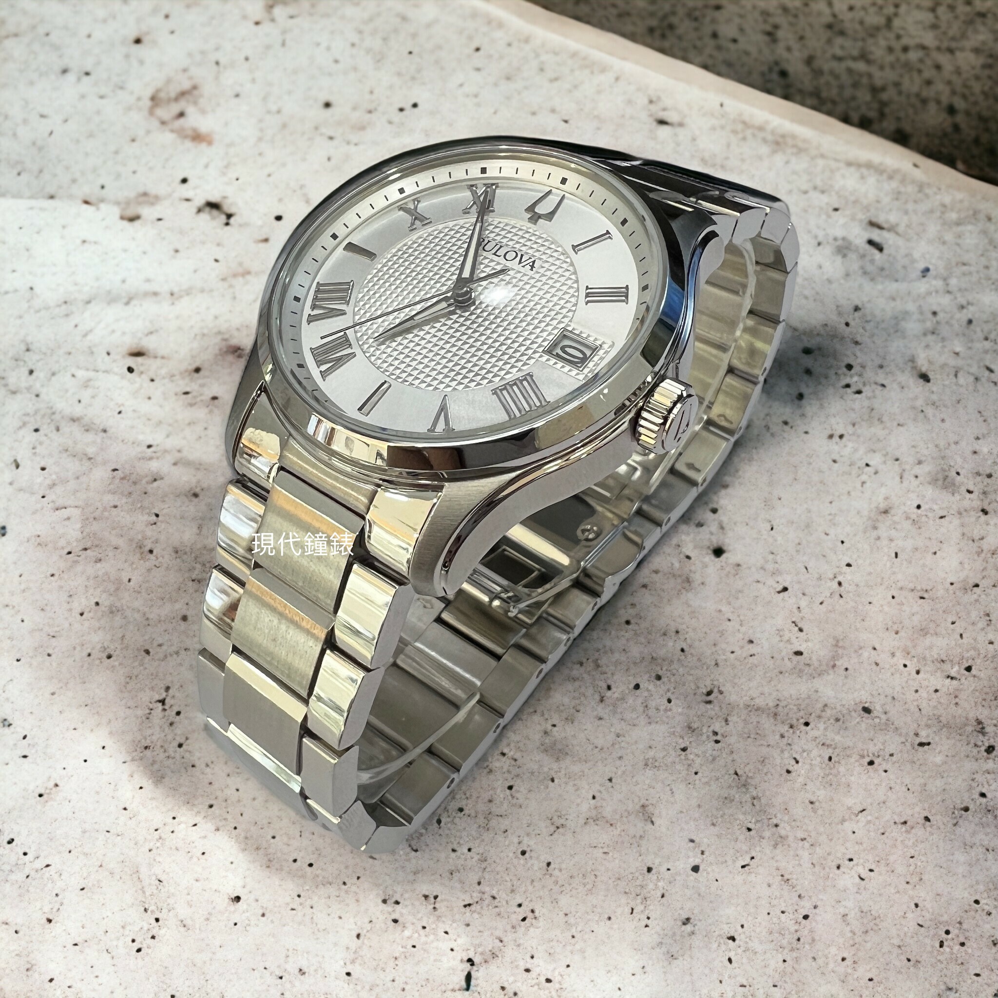 【BULOVA 寶路華】經典羅馬數字腕錶 96B391 41mm 現代鐘錶