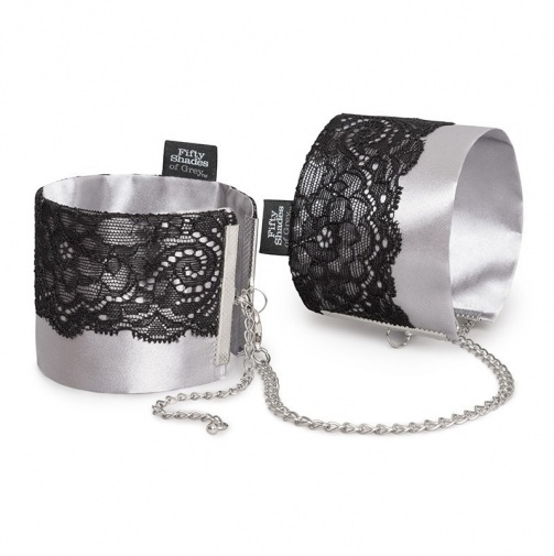 Fifty Shades of Grey Play Nice Satin & Lace Wrist Cuffs