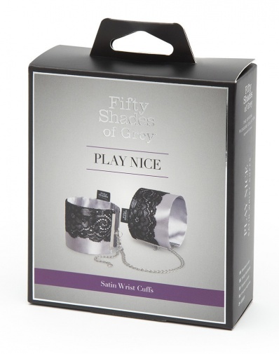 Fifty Shades of Grey Play Nice Satin & Lace Wrist Cuffs