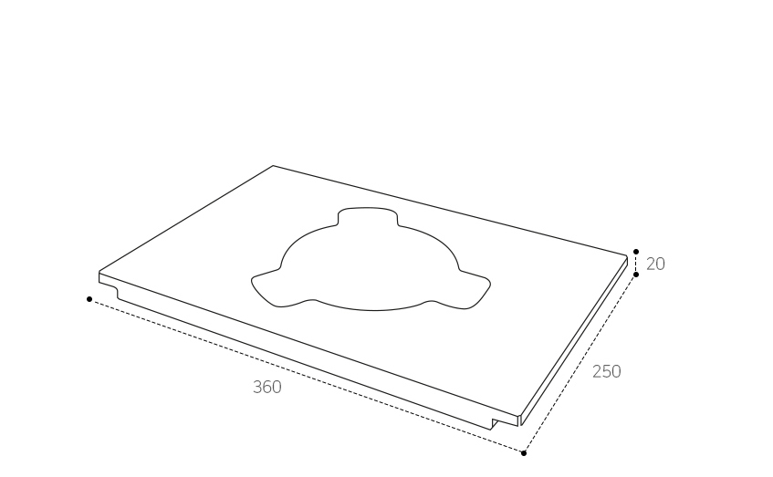 Minimal Works｜Table Soban Power Stove W Exclusive Top｜Soban 一單位頂板－爐具款
