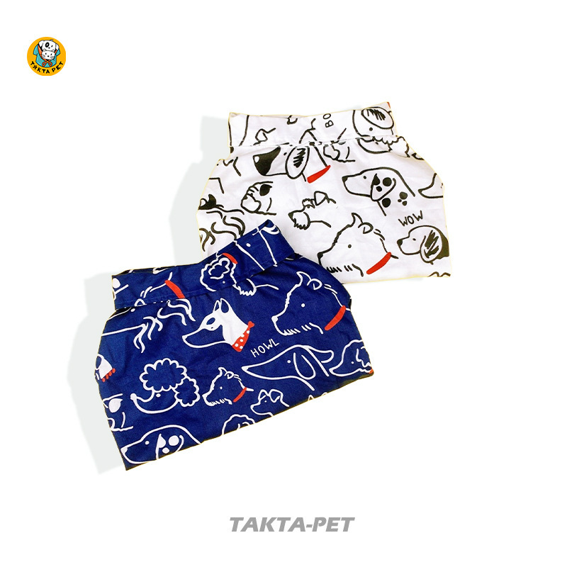 TAKTA宠物衣服 2脚款衬衫 蓝色 博美，法斗款