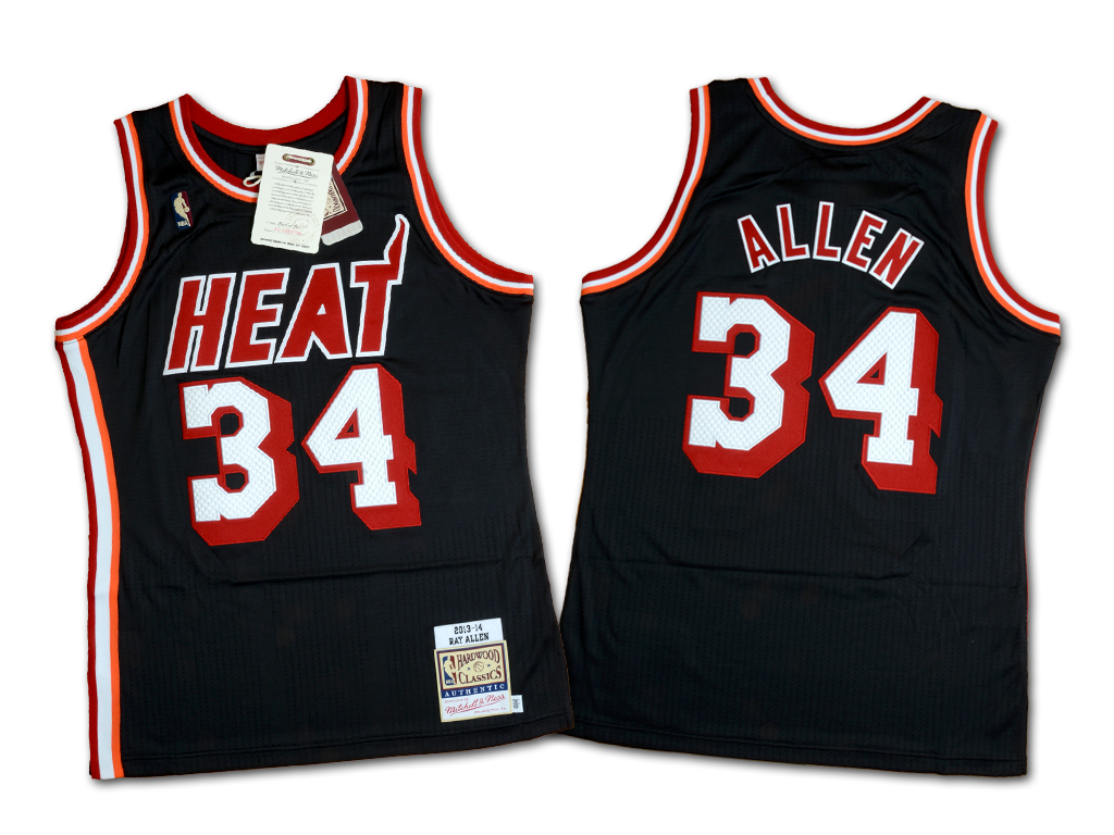 Mitchell & Ness 邁阿密熱火隊 Ray Allen 2013-2014 復刻 球員版球衣