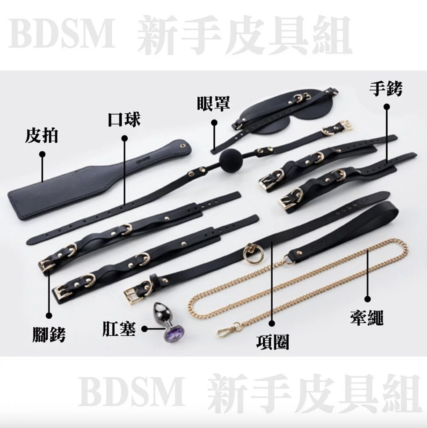 Ginro BDSM新手皮具組