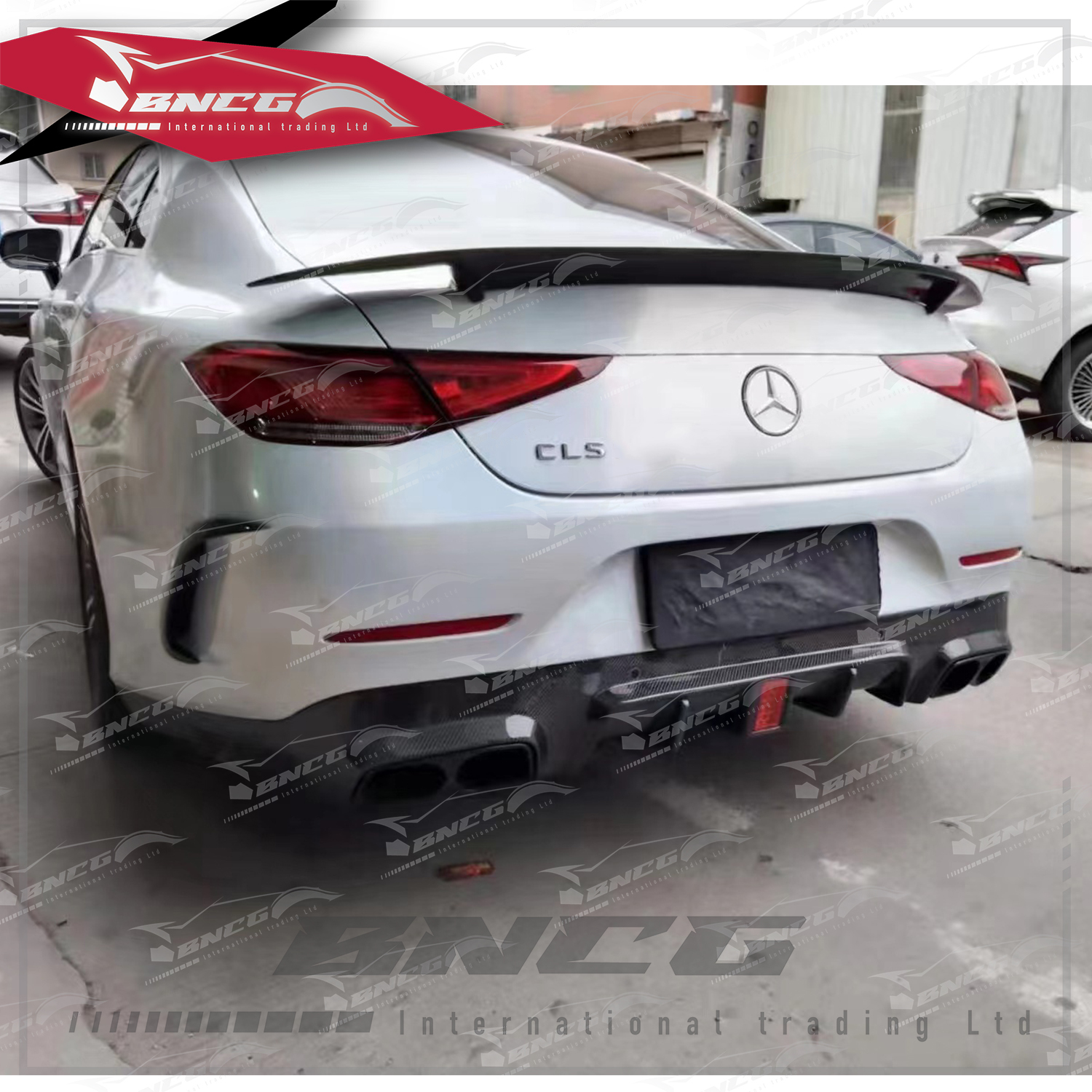 賓士 Benz CLS Class C257 19+年式 改裝 卡夢 碳纖維 外觀件 空力套件 Brabus款 後下巴 後導流