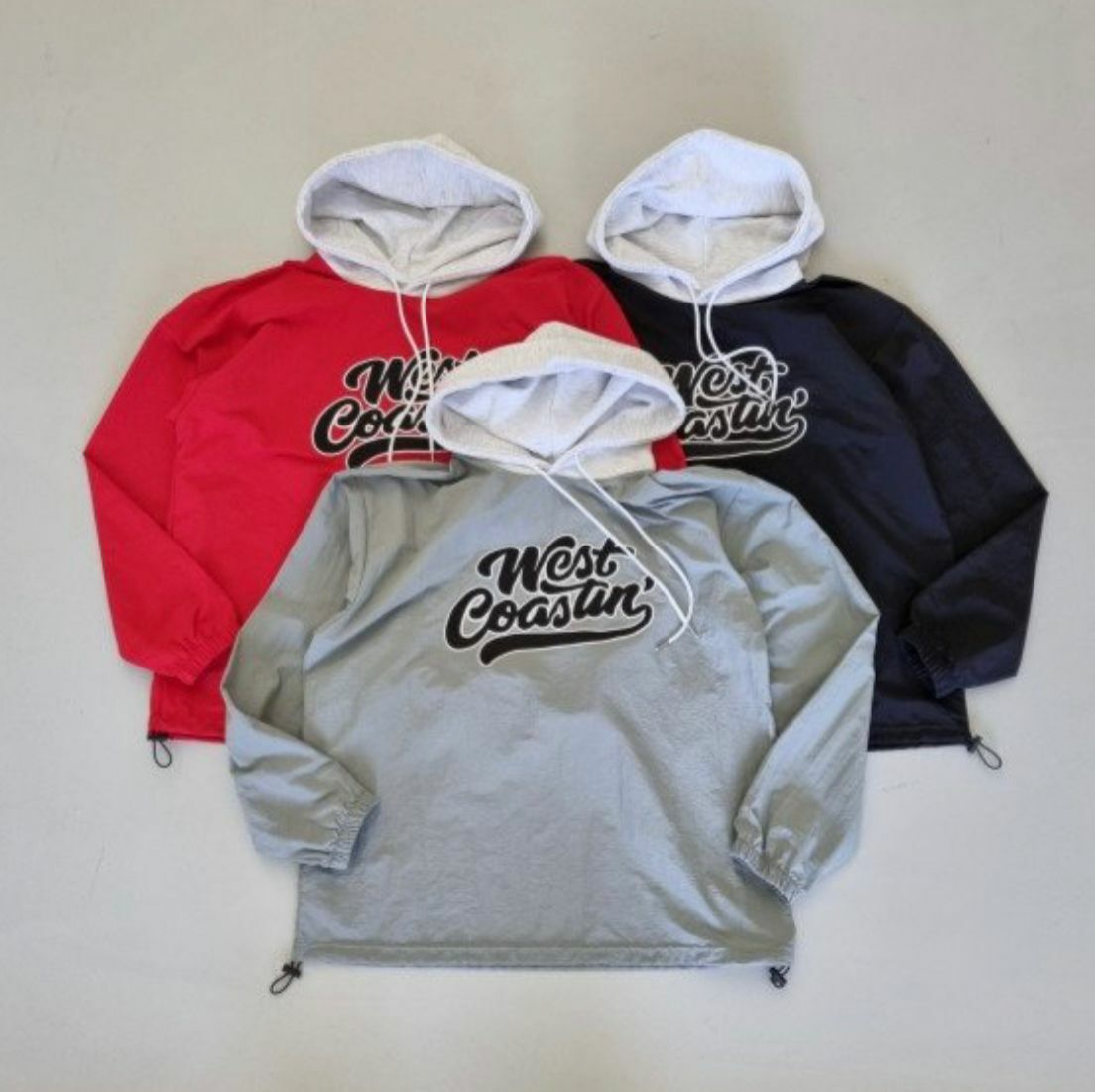 拼色英文字連帽衛衣 And Liberty-004T