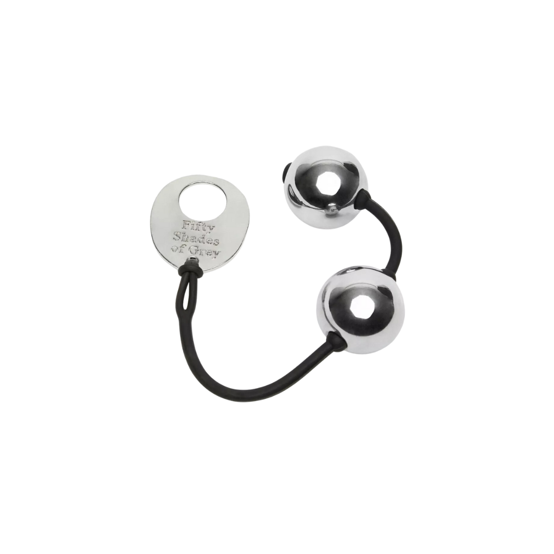 Fifty Shades of Grey 銀色金屬縮陰球 221g