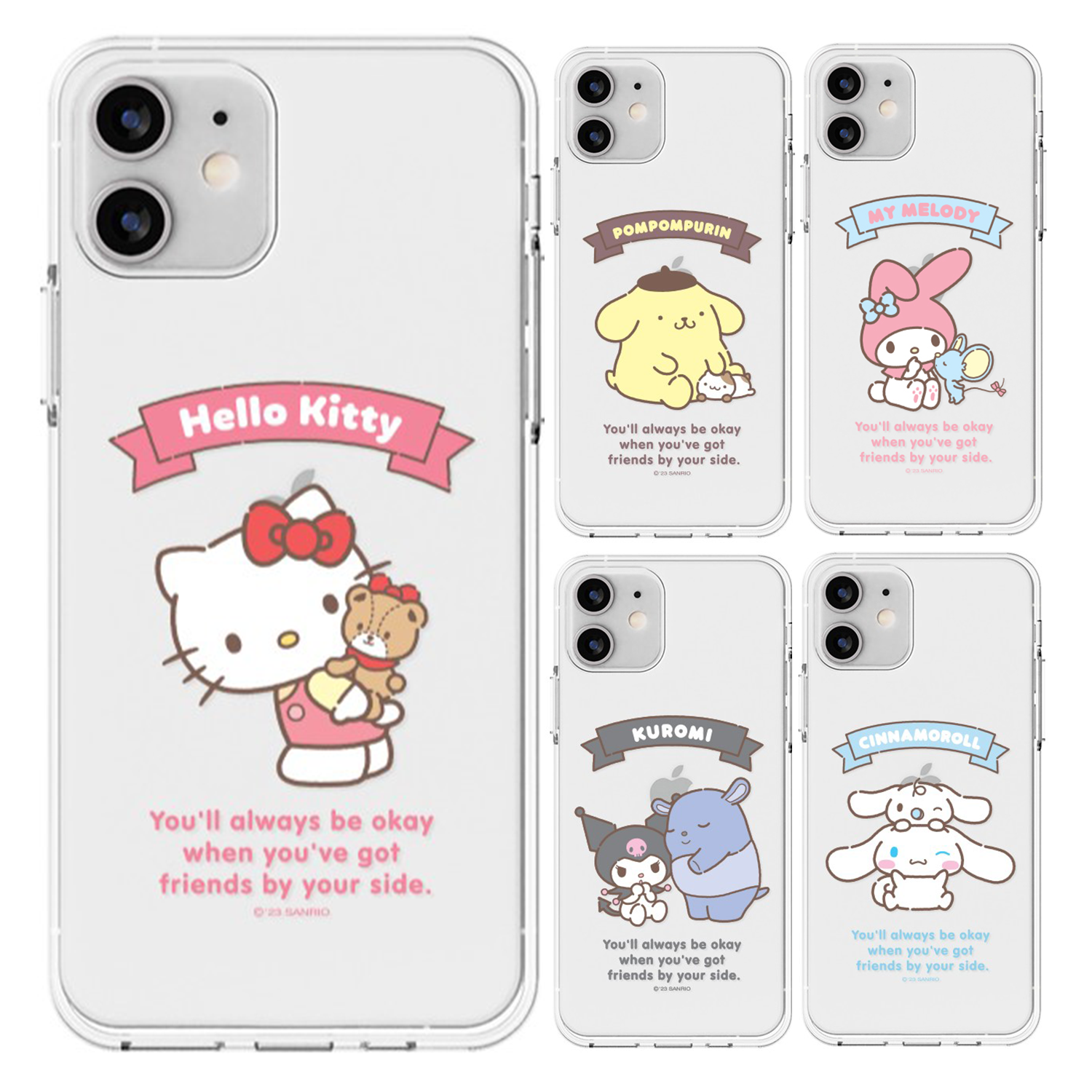 Sanrio - Clear Soft Case - 透明貼身手機保護軟殼 TY