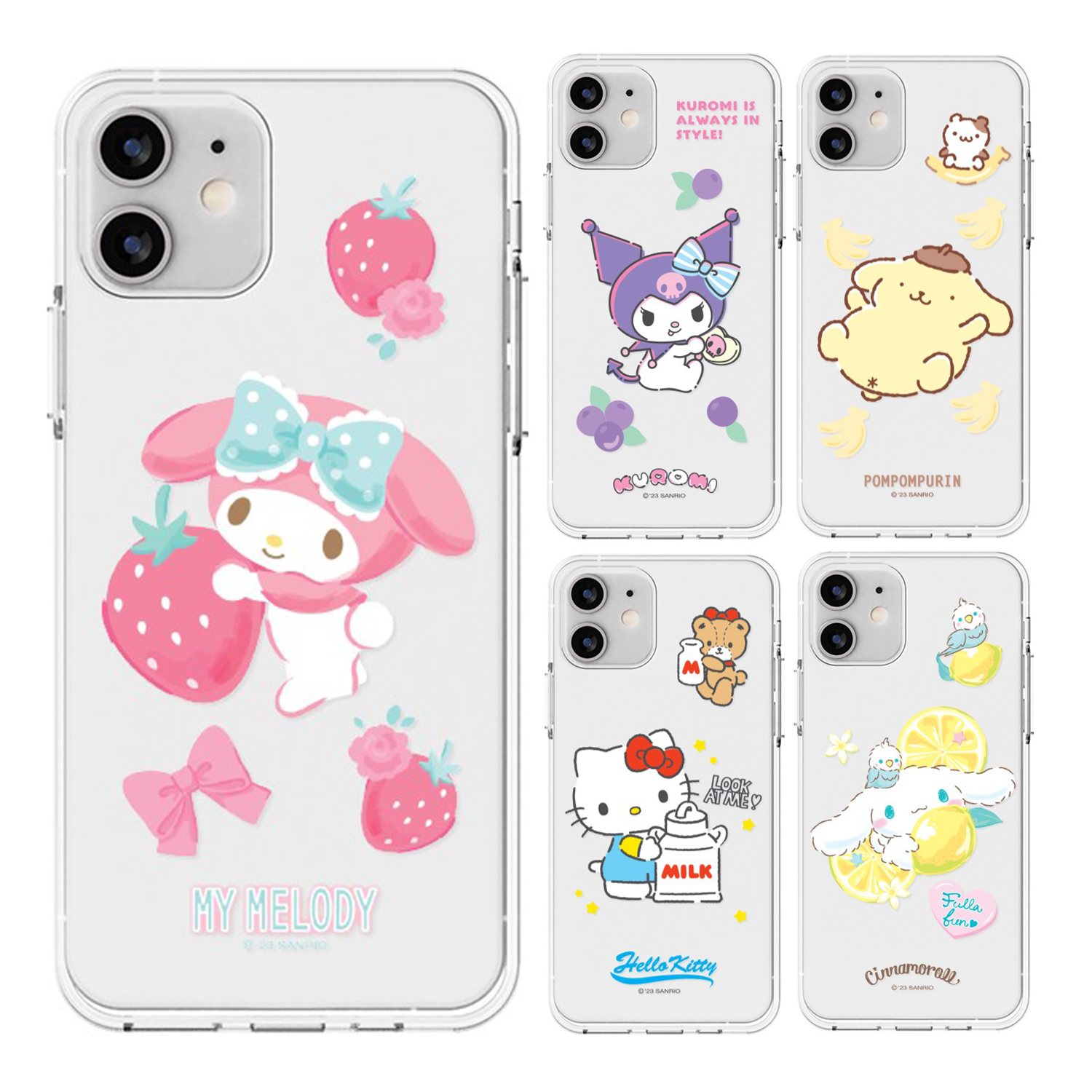Sanrio - Clear Soft Case - 透明貼身手機保護軟殼 TY