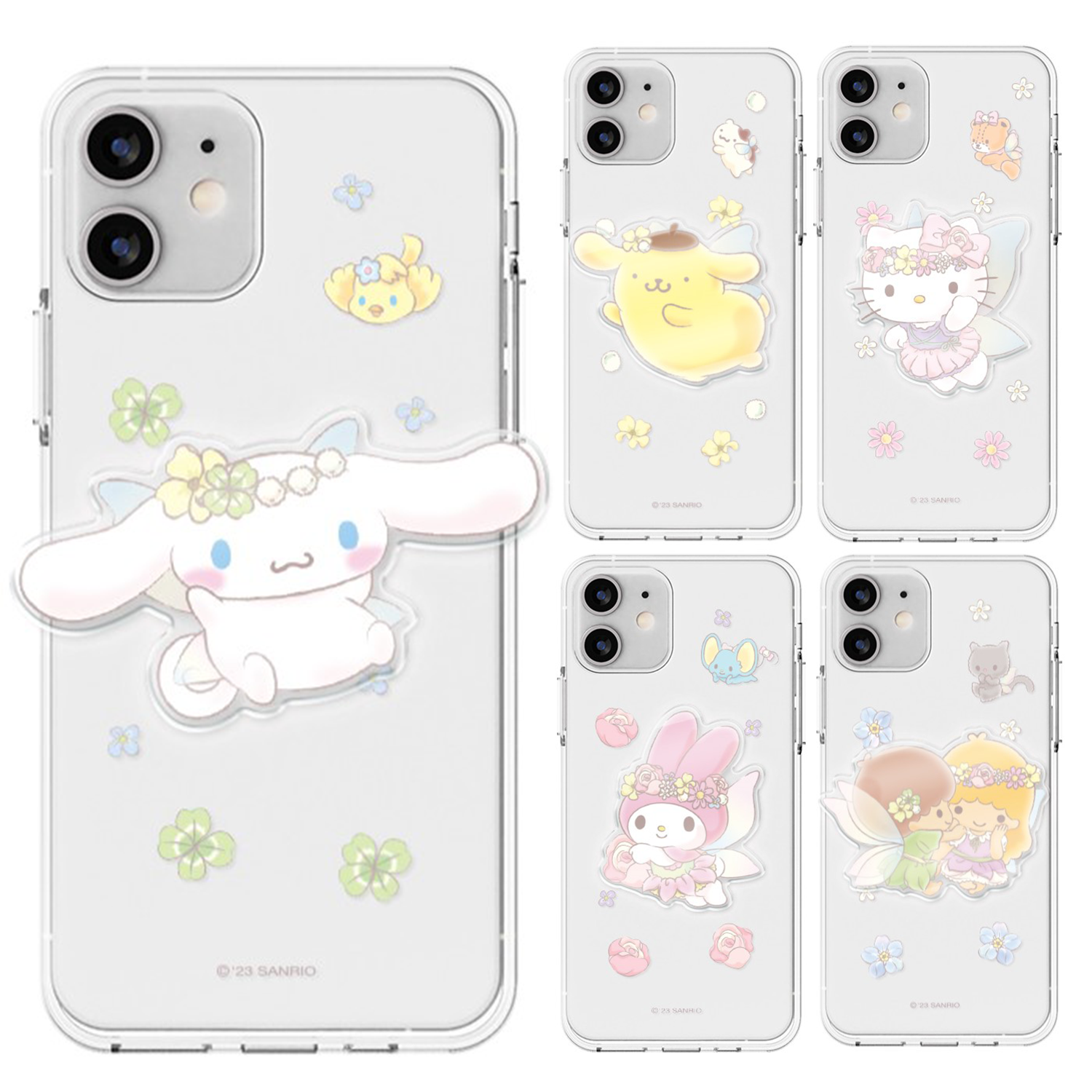 Sanrio - Clear Soft Case - 透明貼身手機保護軟殼 TY
