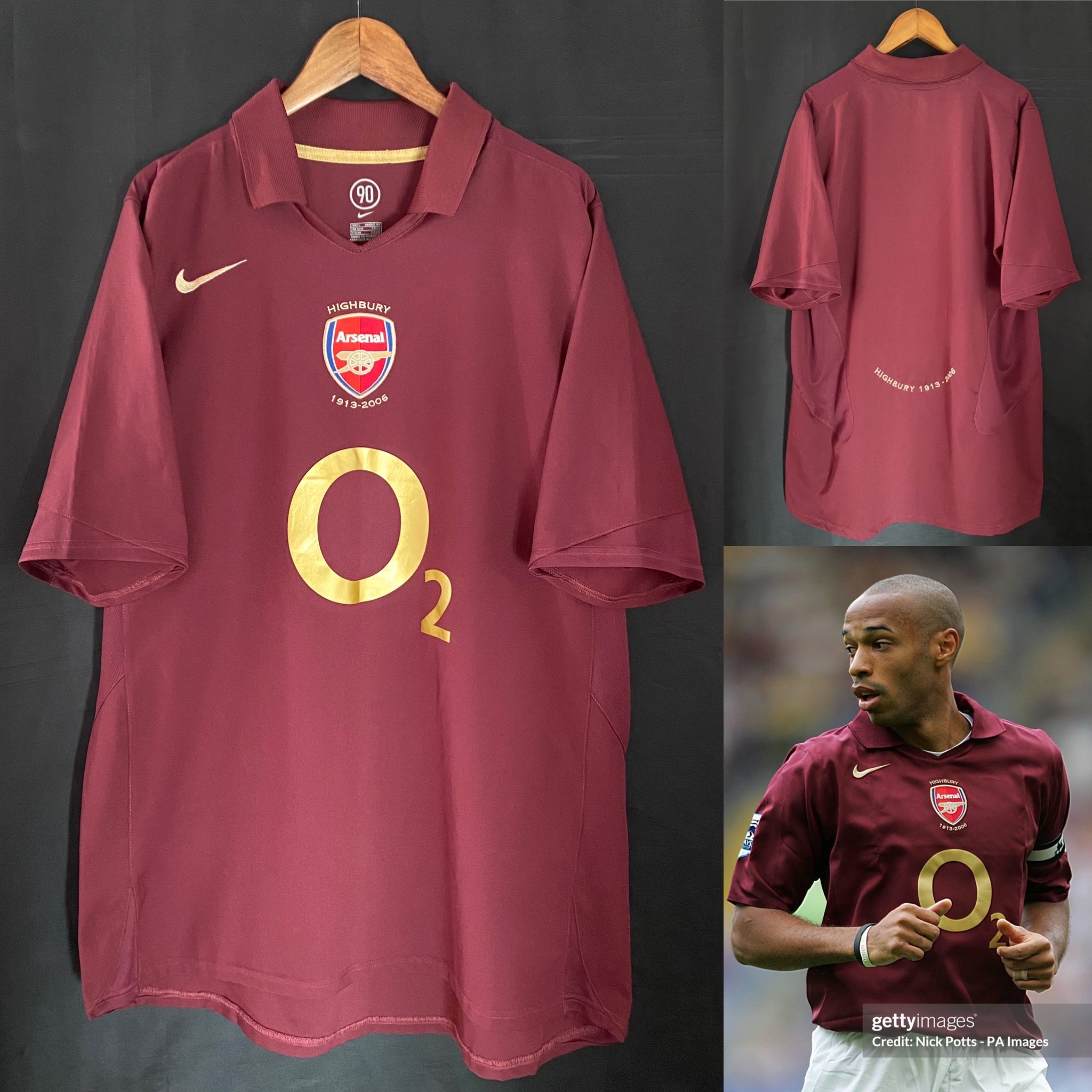 Arsenal 2005-2006 Nike Highbury Home Shirt