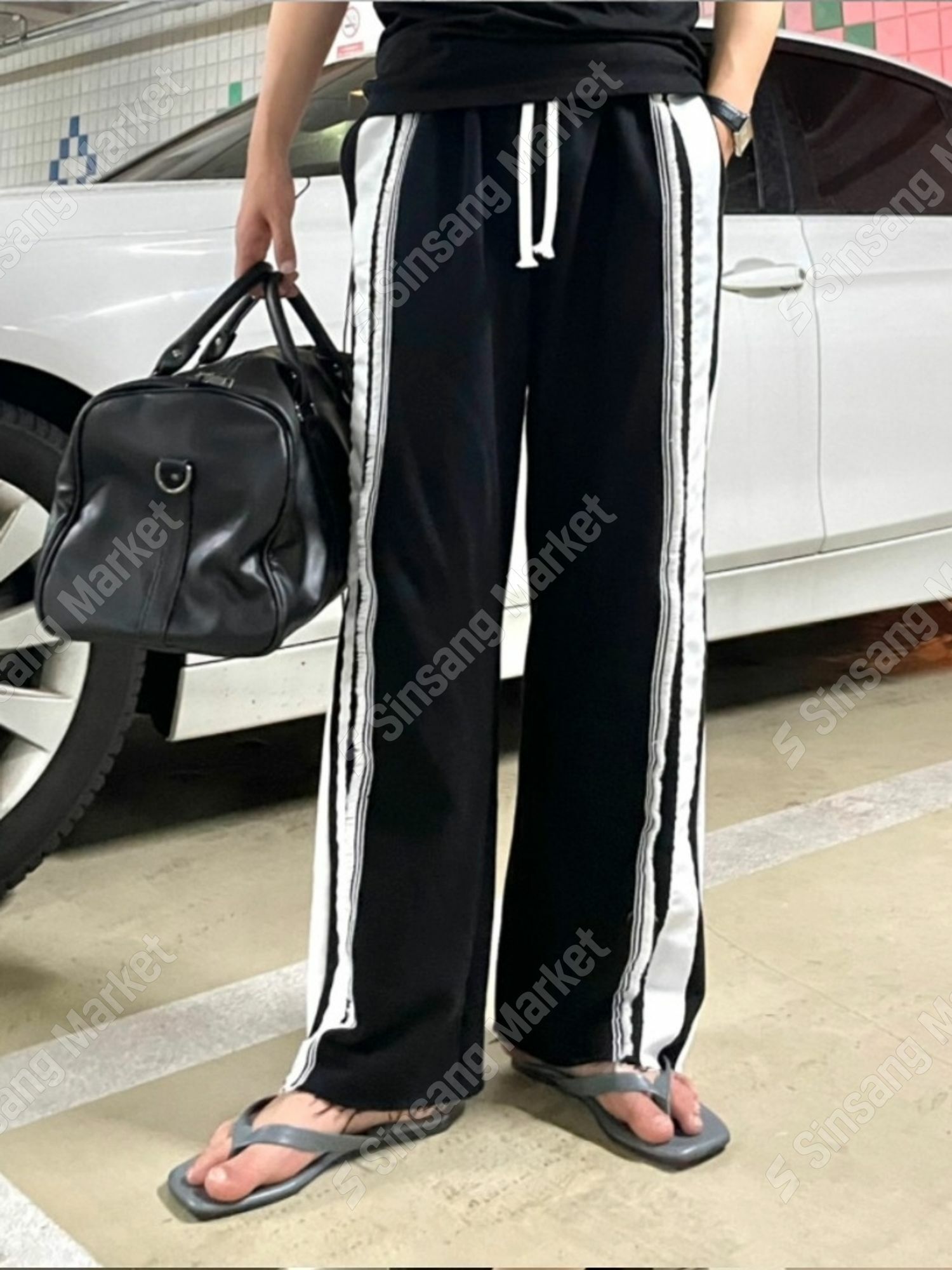 流蘇線條運動褲