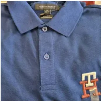 [S] TOMMY HILFIGER REGULAR FIT EMBROIDERED TH LOGO POLO,MIDNIGHT BLUE, 78J9451-401 (STH406)