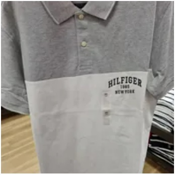 [S] TOMMY HILFIGER REGULAR FIT HILFIGER BLOCK LOGO POLO,WHITE, 78J9760-100 (STH407)