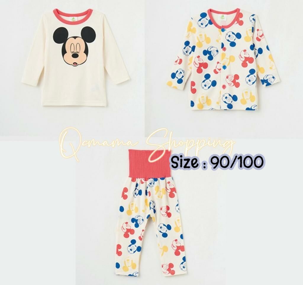 (現貨) 🇯🇵100%日本直送 Disney 家居服優惠set(2衫+1包肚仔褲) (90/100)
