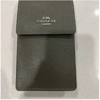[S] COACH CM235 XGRN NS PHN XBY,SV/OLIVE DRAB, 196395080007 (SCO520)