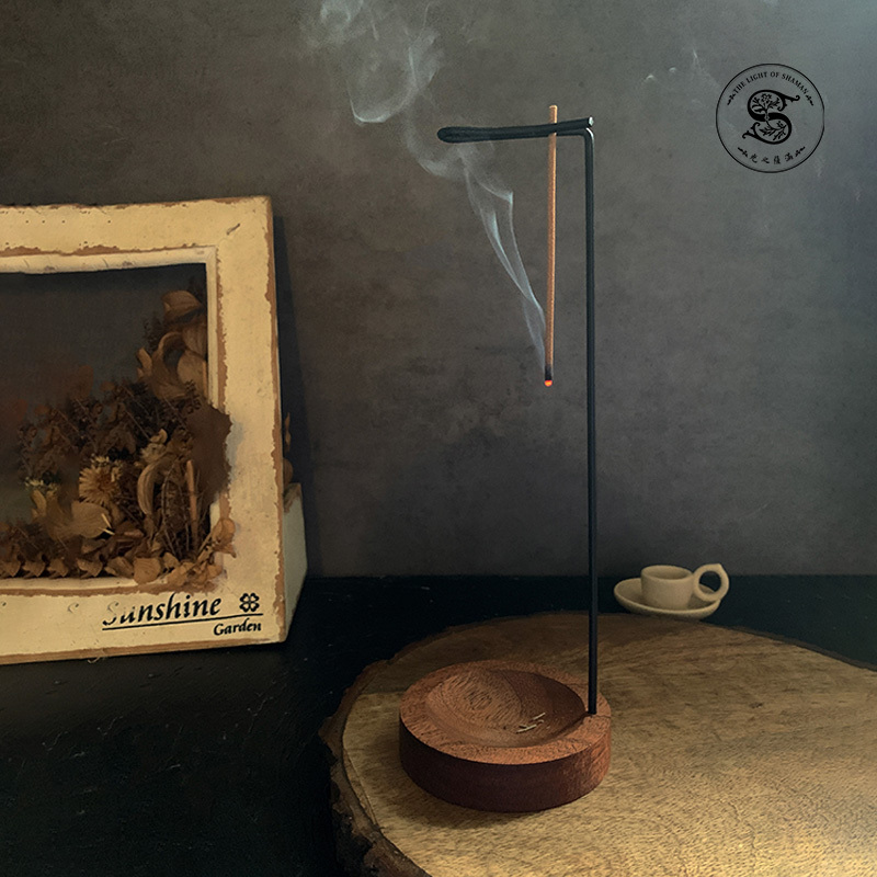 自製線香適用日式禪意 創意掛香台S15-光之薩滿