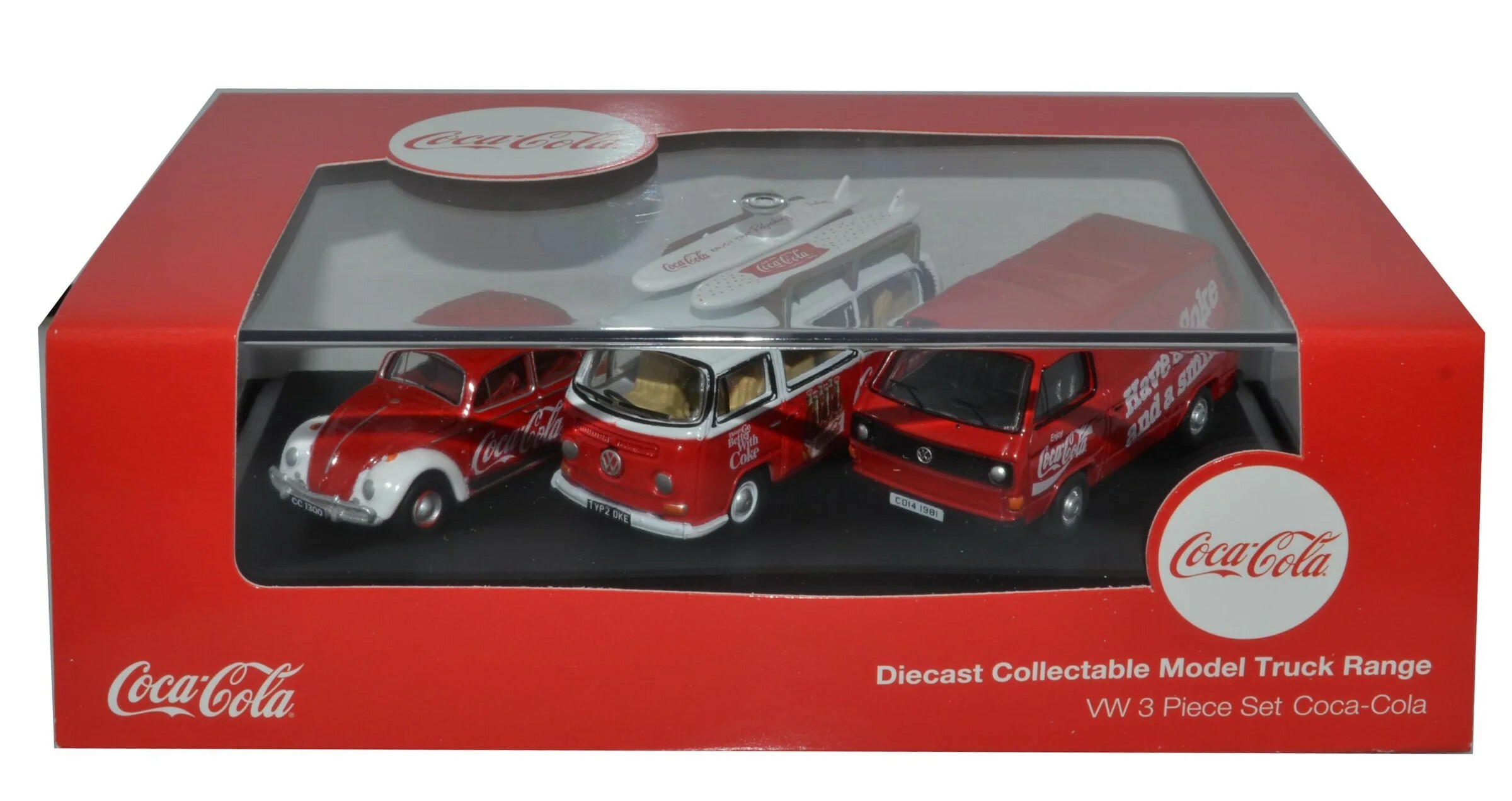 Oxford 76SET60CC 1:76 VW Set Coca Cola 可口可樂 3輛組