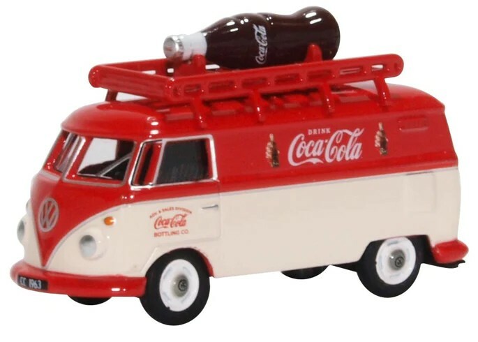 Oxford 76VWS007CC 1:76 VW T1 Van with bottle Coca Cola 可口可樂 箱型車