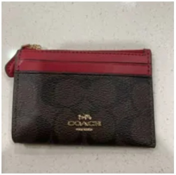 [S] COACH 88208 SIG MN ID SKY 2,IM/BROWN 1941 RED, 195031085949 (SCO526)