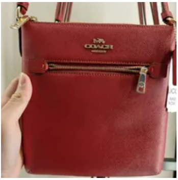 [S] COACH CE871 XGRN MINI RWN FILE,RED, 195031760297 (SCO529)