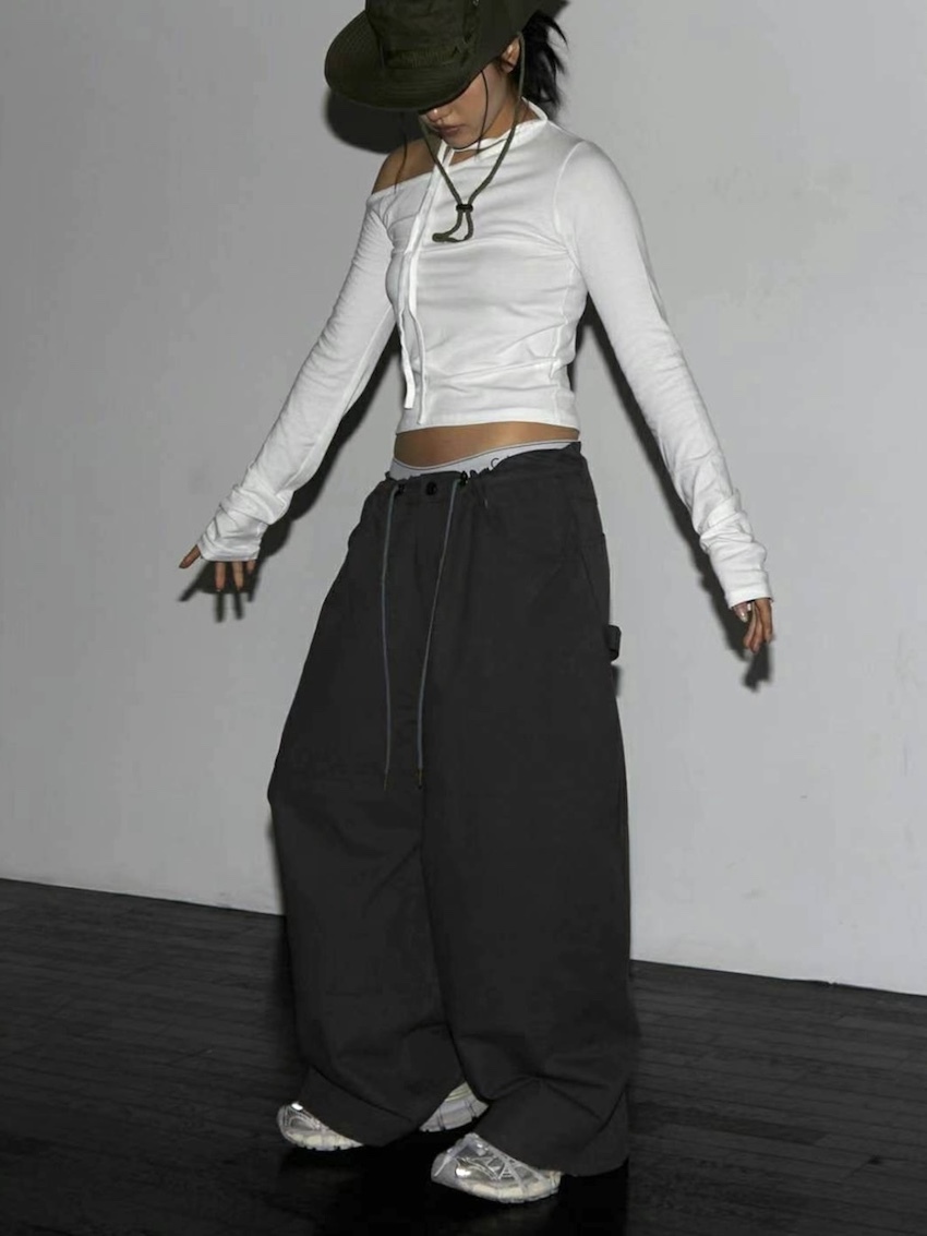 (UNISEX) Hiroi ballon pants in CHARCOAL