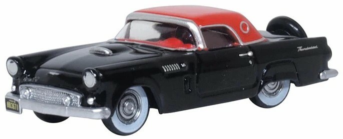 Oxford 87TH56008 HO規 Raven Black/Fiesta Red Ford Thunderbird 1956 福特雷鳥