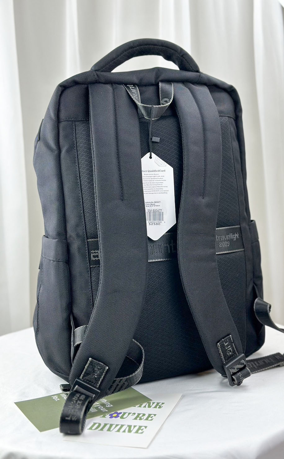 Arctic hunter 經典黑 多功能男用後背包 / 電腦包 #B00477