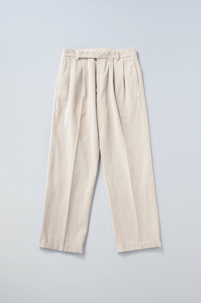 KAPTAIN SUNSHINE 2PLEATS WIDE TROUSERS (3COL)