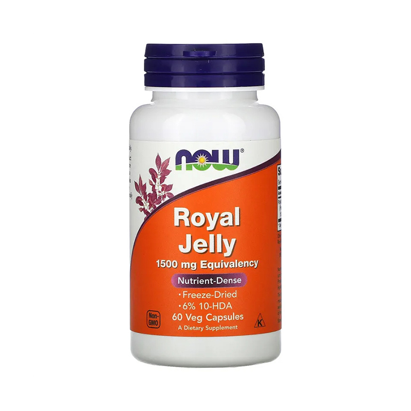 Now Foods Royal Jelly 1500 mg, 60 Veg Capsules