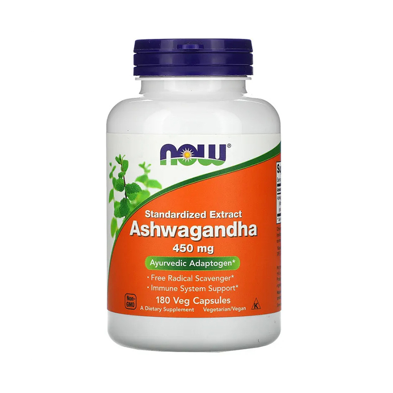 Now Foods, Ashwagandha, 450 mg, 180 Veg Capsules
