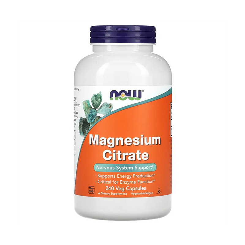 Now Foods, Magnesium Citrate, 240 Veg Capsule