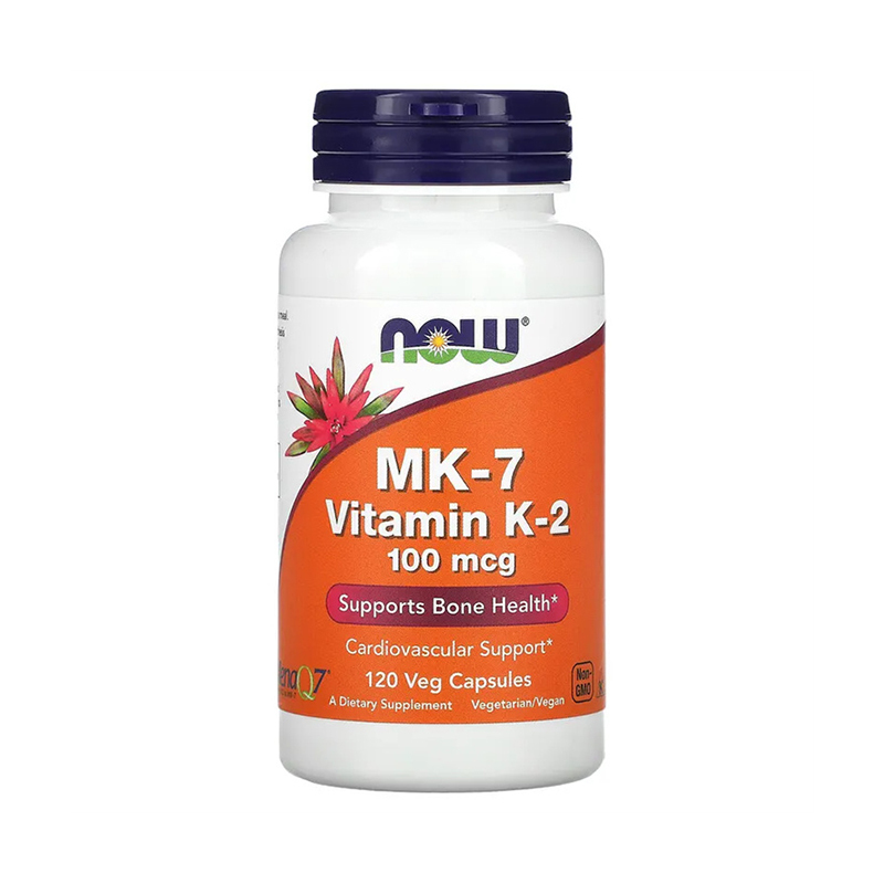 Now Foods MK-7 Vitamin K2,100 mcg ,120 Veg Caps