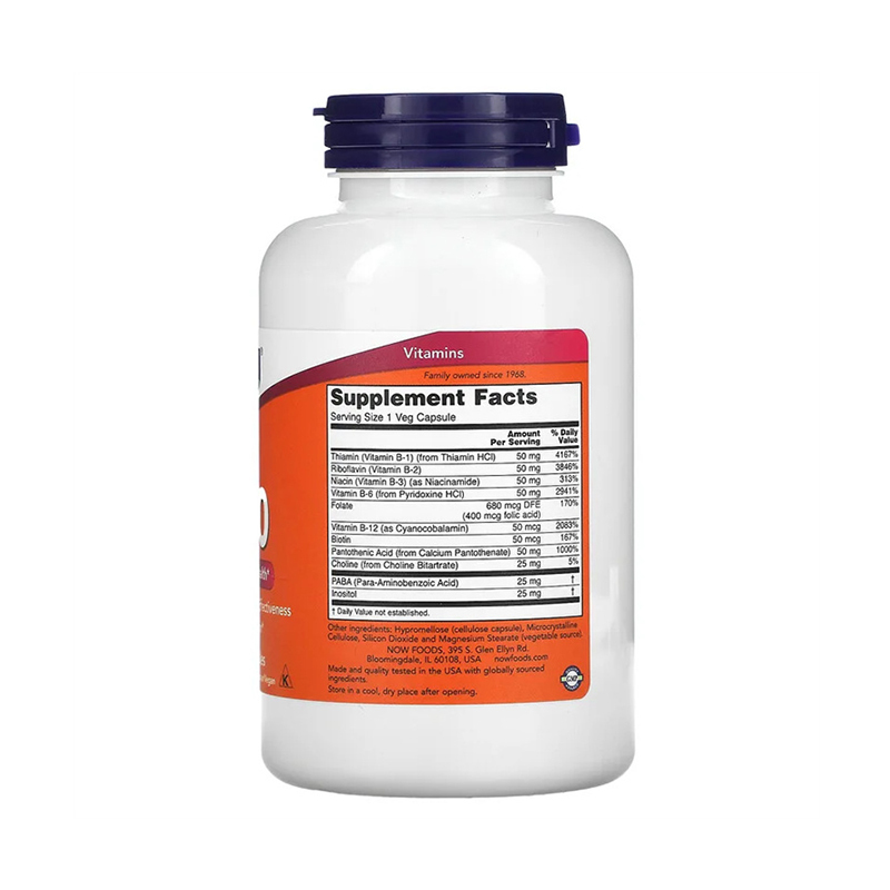 Now Foods, B-50, 250 Veg Capsules