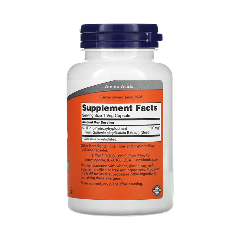 Now Foods 5-HTP 100mg ,120 Veg Capsules