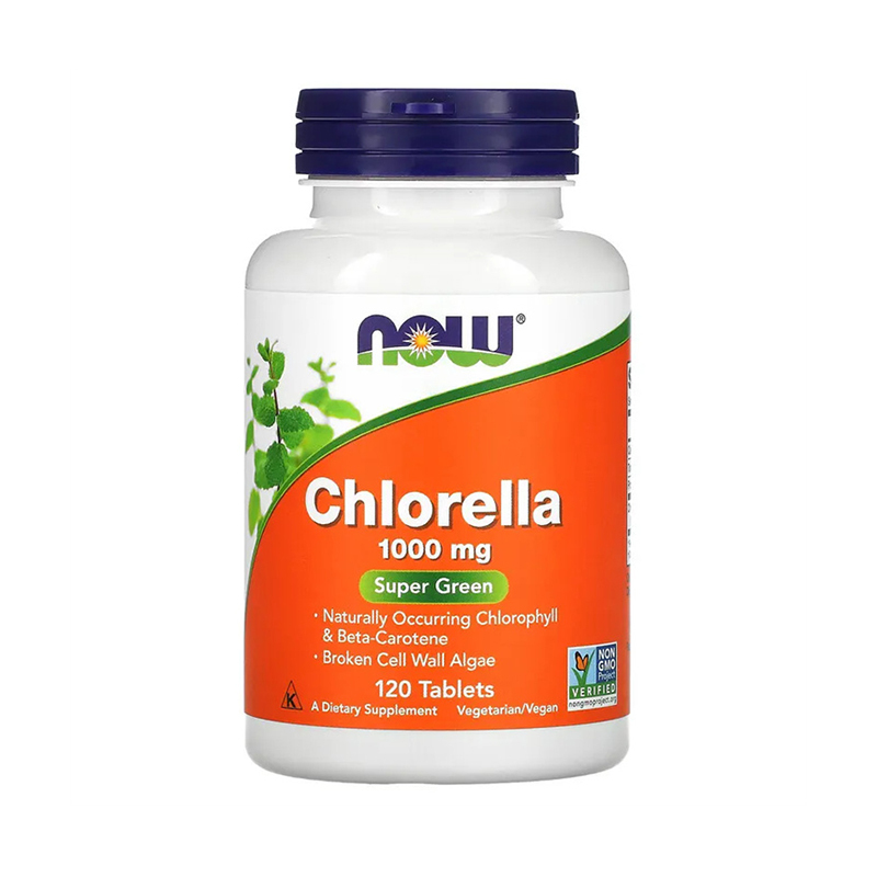 Now Foods, Certified Organic Chlorella, 1000 mg, 120 Tablets