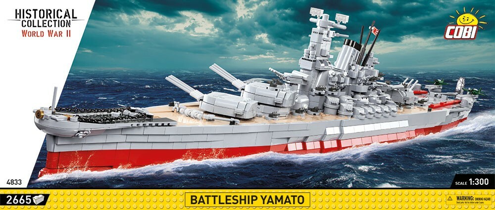 Cobi : 4833 二戰戰艦 戰艦大和號 (2665pcs)