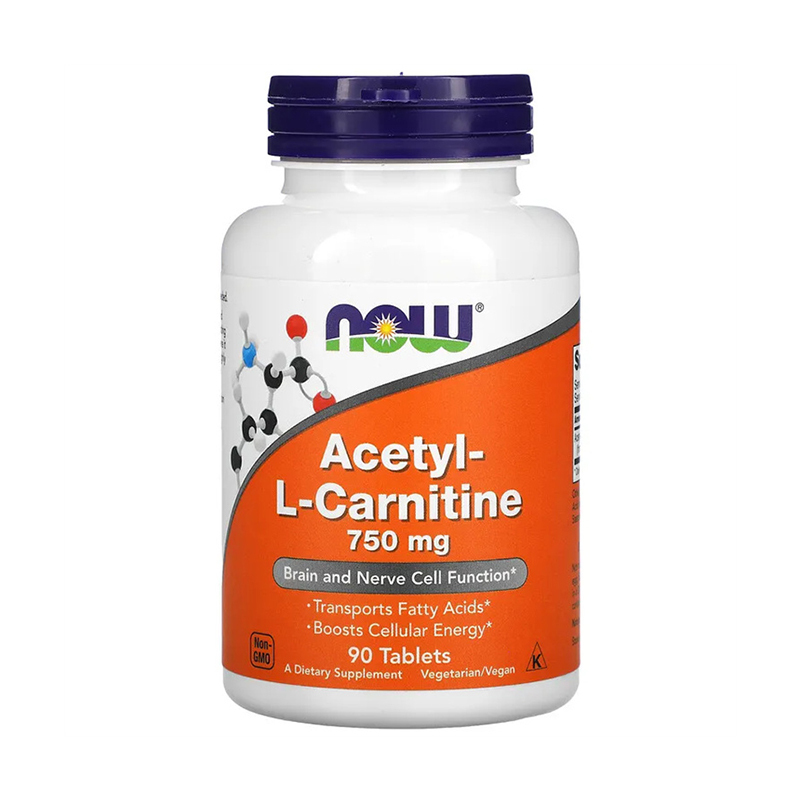 Now Foods, Acetyl-L Carnitine, 750 mg, 90 Tablets
