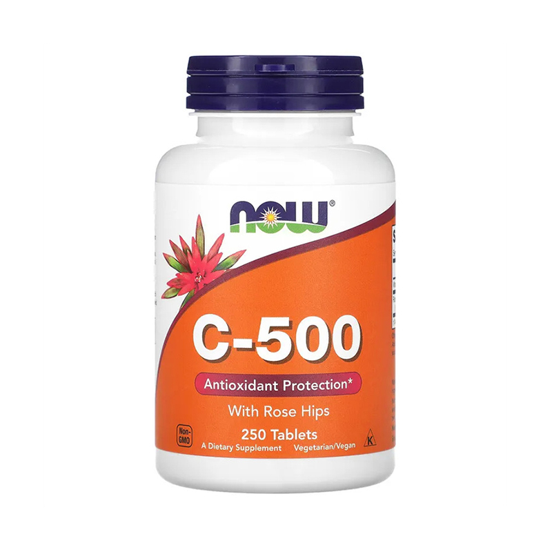 Now Foods, C-500 With Rose Hips, 250 Tablets