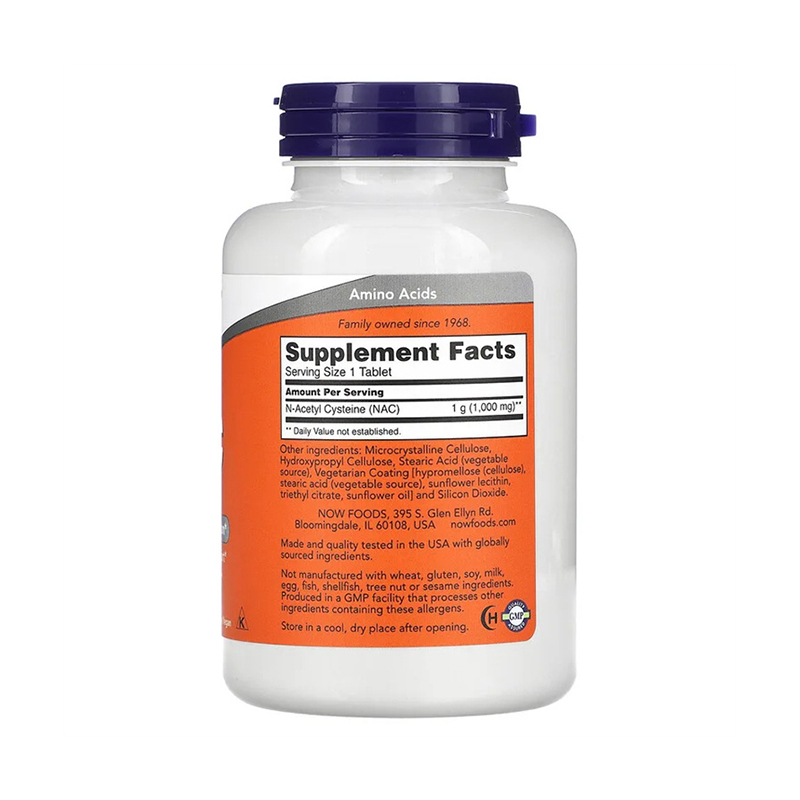 Now Foods, NAC, 1000 mg, 120 Tablets